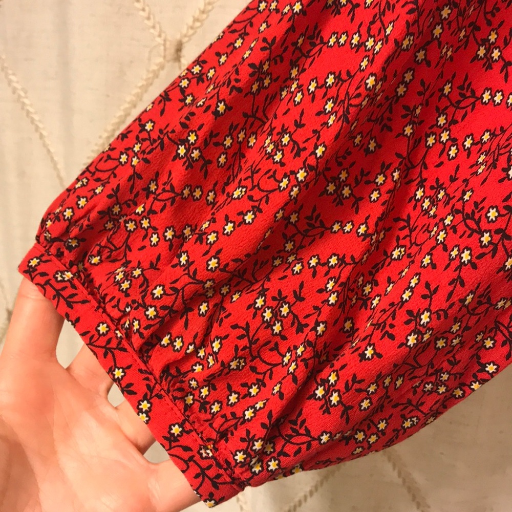 Free People Red Patterned Tunic - Picture 2 of 3